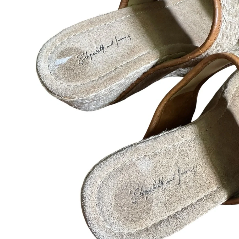 Elizabeth and James Platform Sandal Size 9